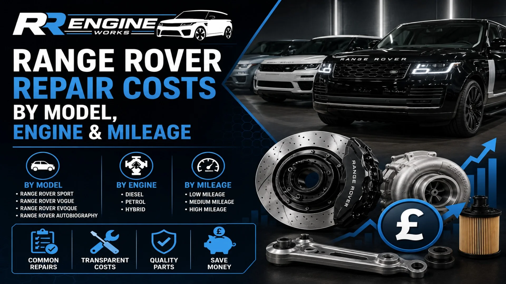range rover repair costs by model