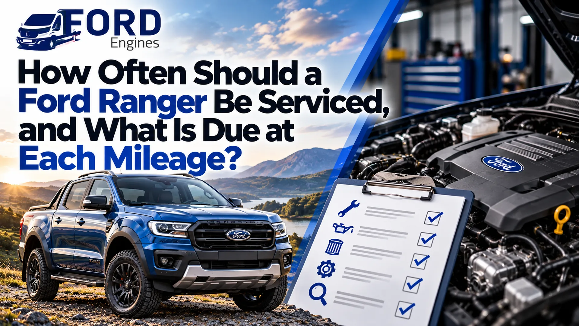 Ford Ranger Maintenance Schedule UK: Intervals & Costs | Ford Engines