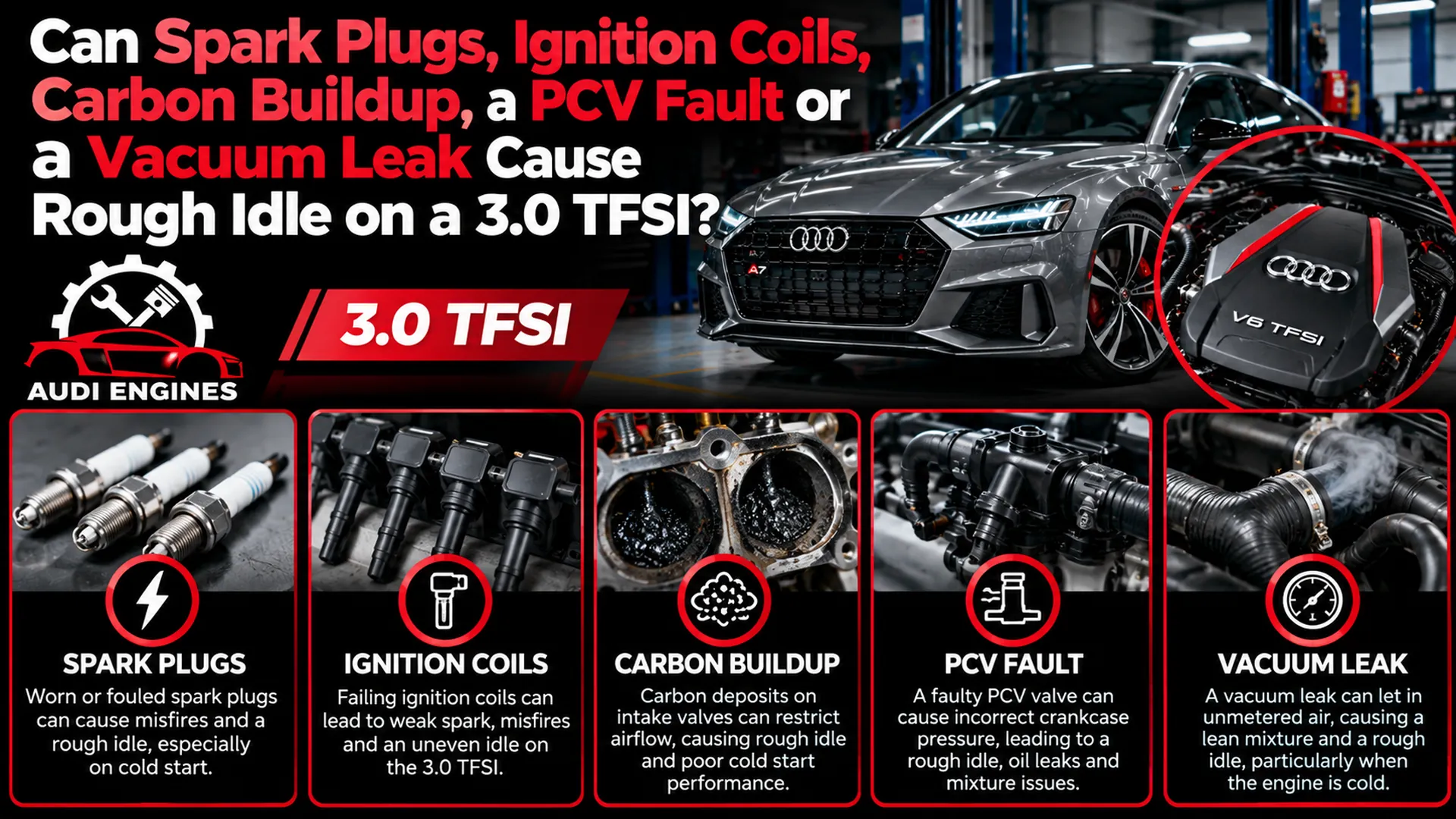 Can Spark Plugs, Ignition Coils, Carbon Buildup